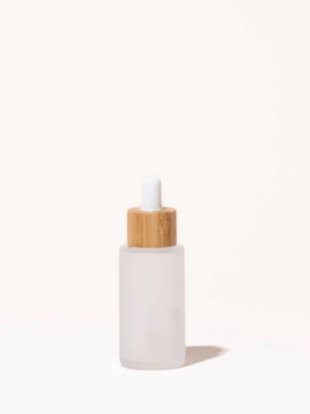 Makesy Brand New 10x Empty 1.3oz / 40ml frosted glass & bamboo dropper bottle